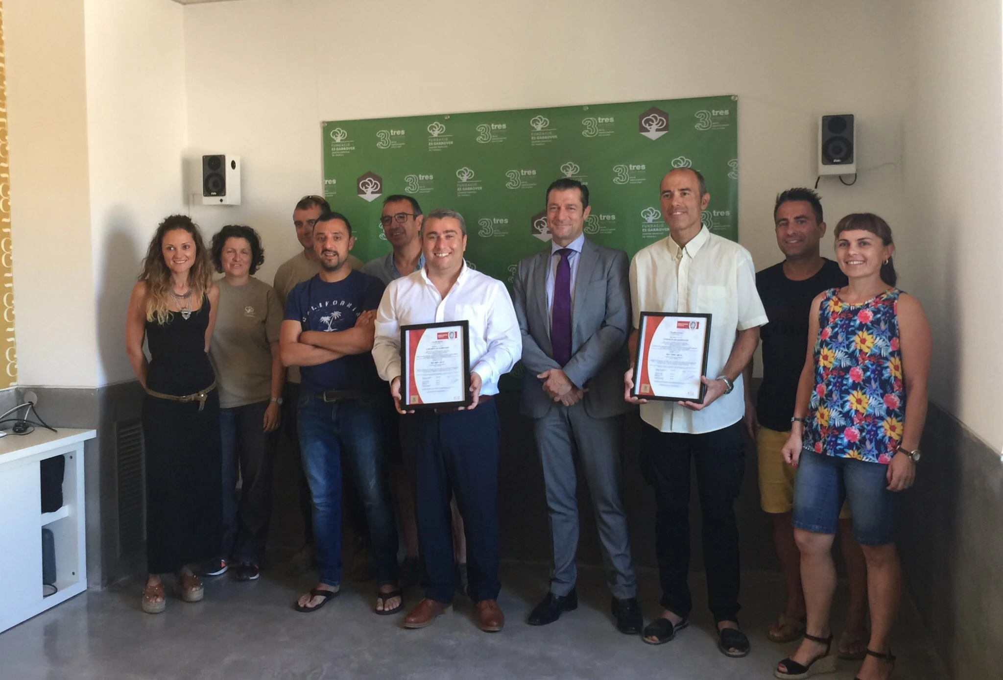 La Fundación Es Garrover obtiene el certificado ISO 14001 y renueva el 9001