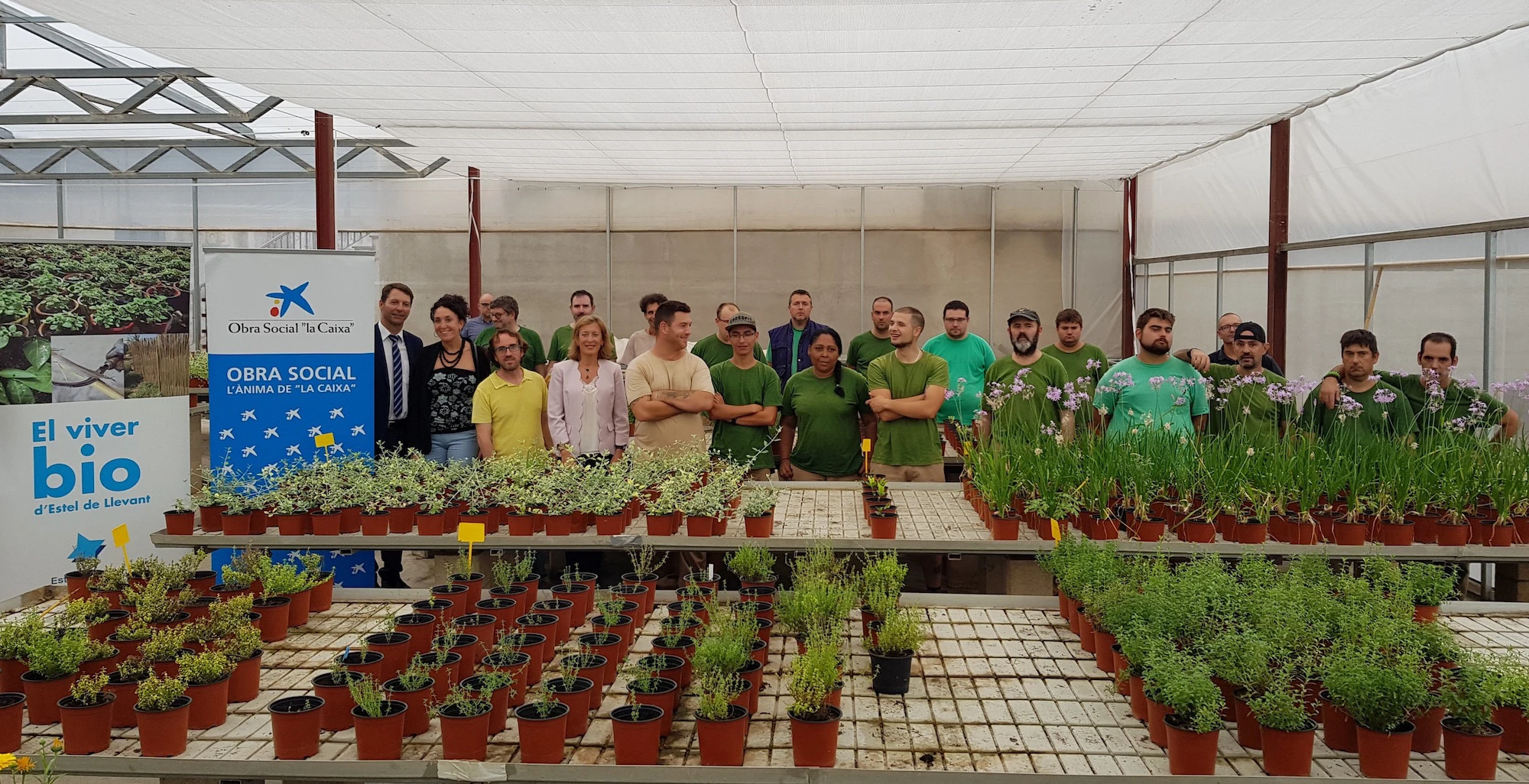 La Obra Social "la Caixa" colabora con el Viver Bio de Estel de Llevant