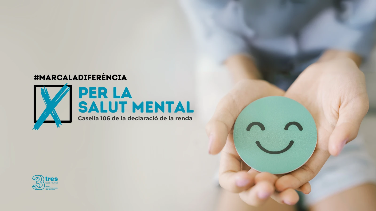 3 Salut Mental posa en marxa la campanya #MarcaLaDiferència per animar la ciutadania a marcar la 'X per la salut mental' a la declaració de la renda 